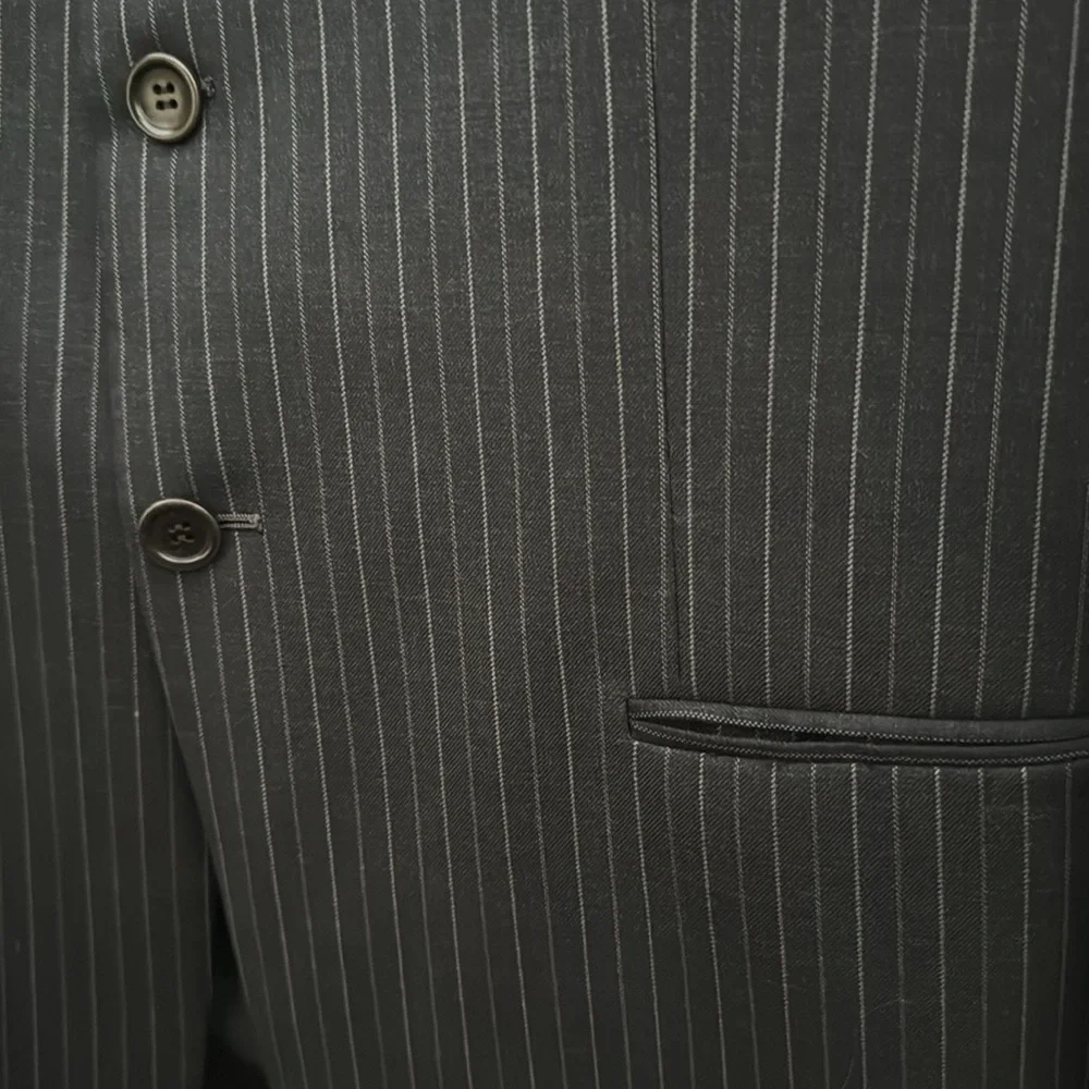 Armani Collezioni pin stripe suit jacket, size 42R